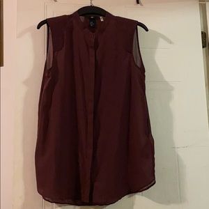 Burgundy blouse